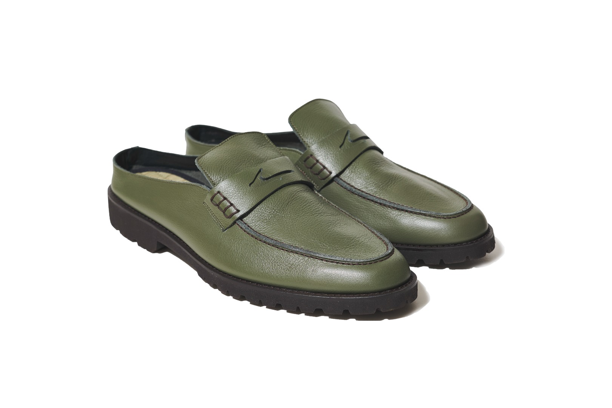 畳ローファースリッパ <モスグリーン> 日本製 TATAMI LOAFER 畳ローファースリッパ <モスグリーン> 日本製 TATAMI LOAFER