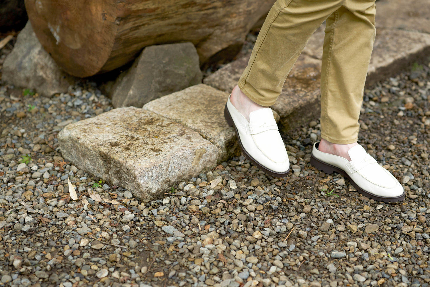 畳ローファースリッパ ＜ホワイト＞