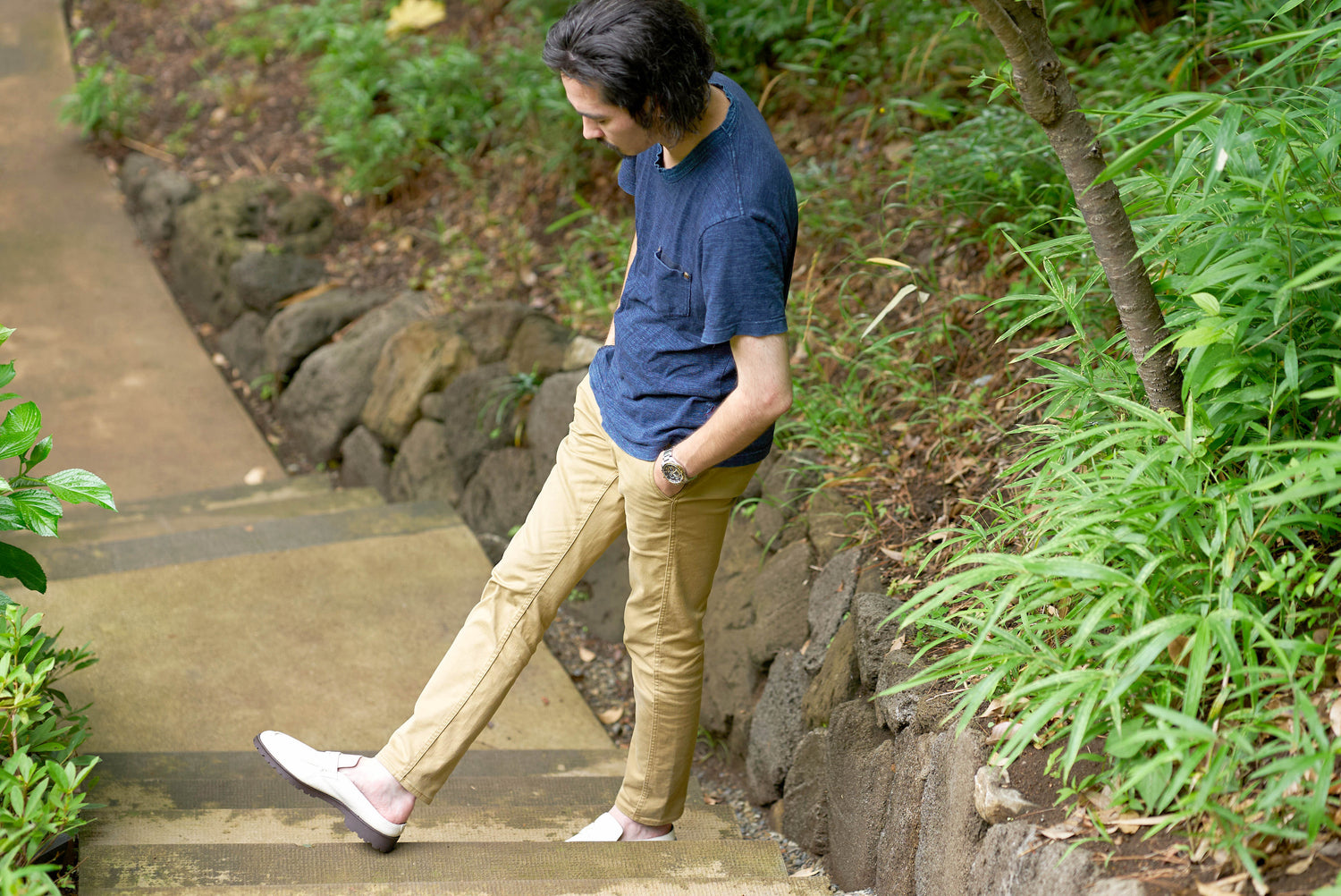 畳ローファースリッパ ＜ホワイト＞