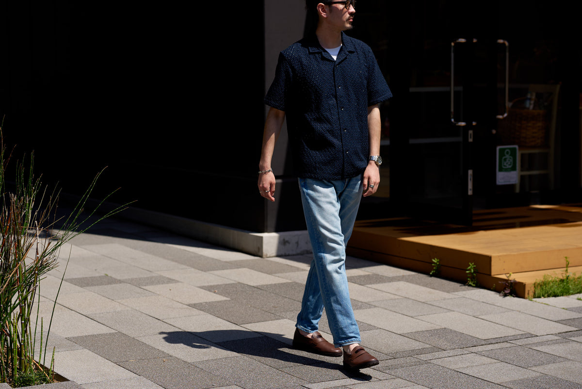 Dark Brown Plain Leather Loafers Worn Barefoot – Made in Japan Shoes | Liberato
