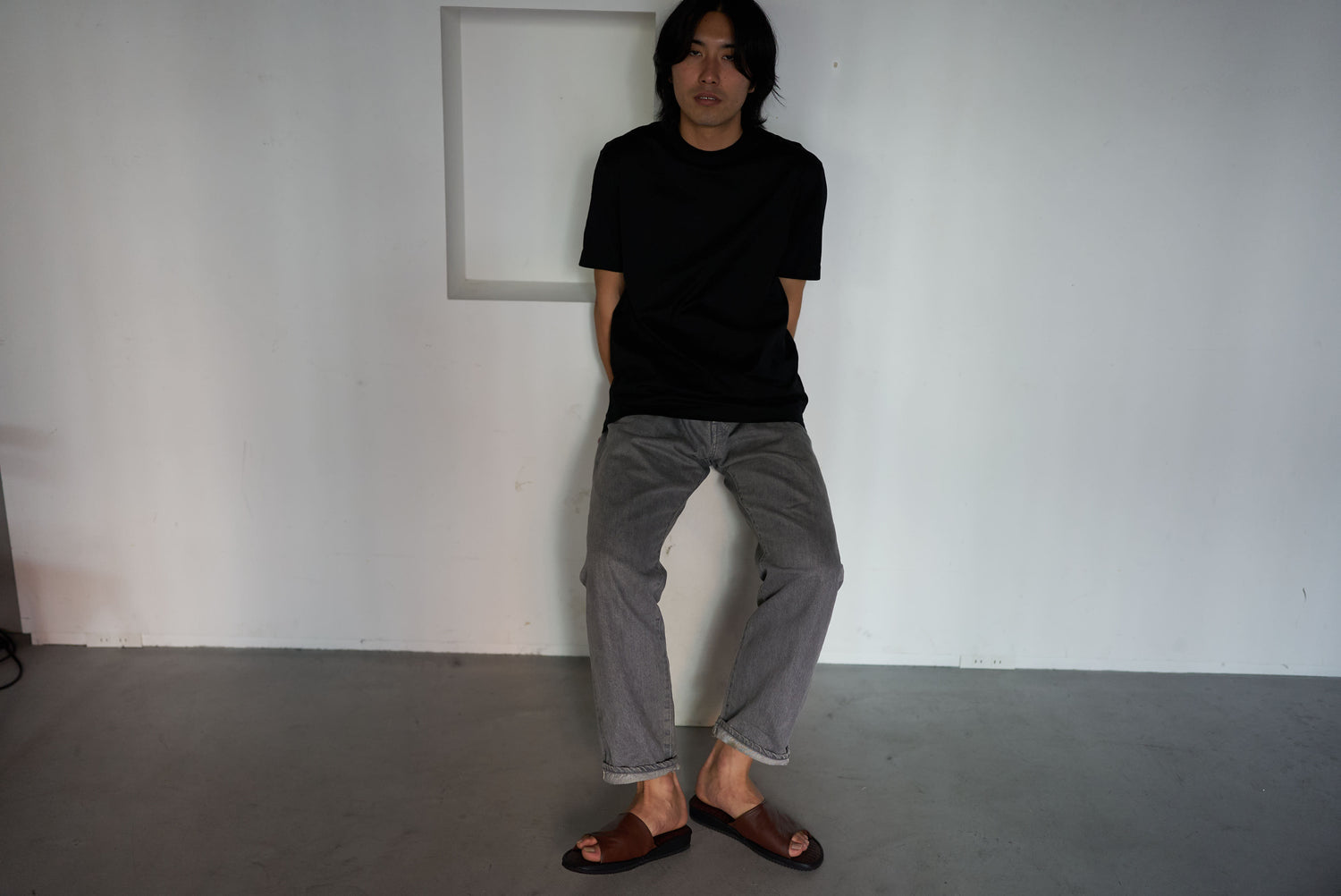 畳サンダルスリッパ ＜ブラウン＞