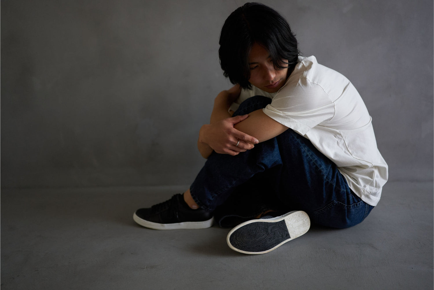 畳スニーカー ＜メンズ・ブラック＞