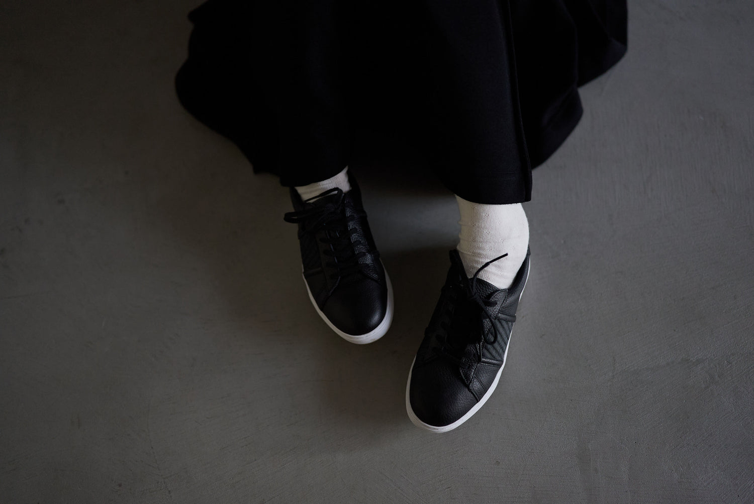 畳スニーカー ＜レディース ・ブラック＞