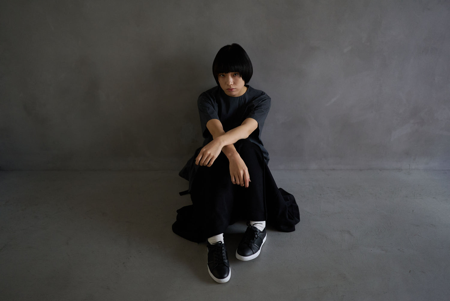 畳スニーカー ＜レディース ・ブラック＞