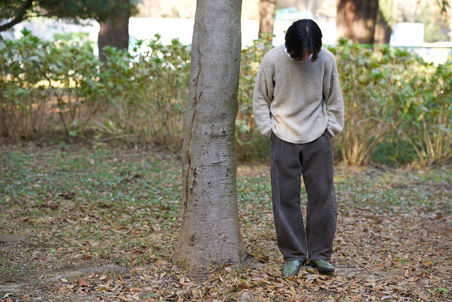 畳ローファースリッパ  ＜モスグリーン＞