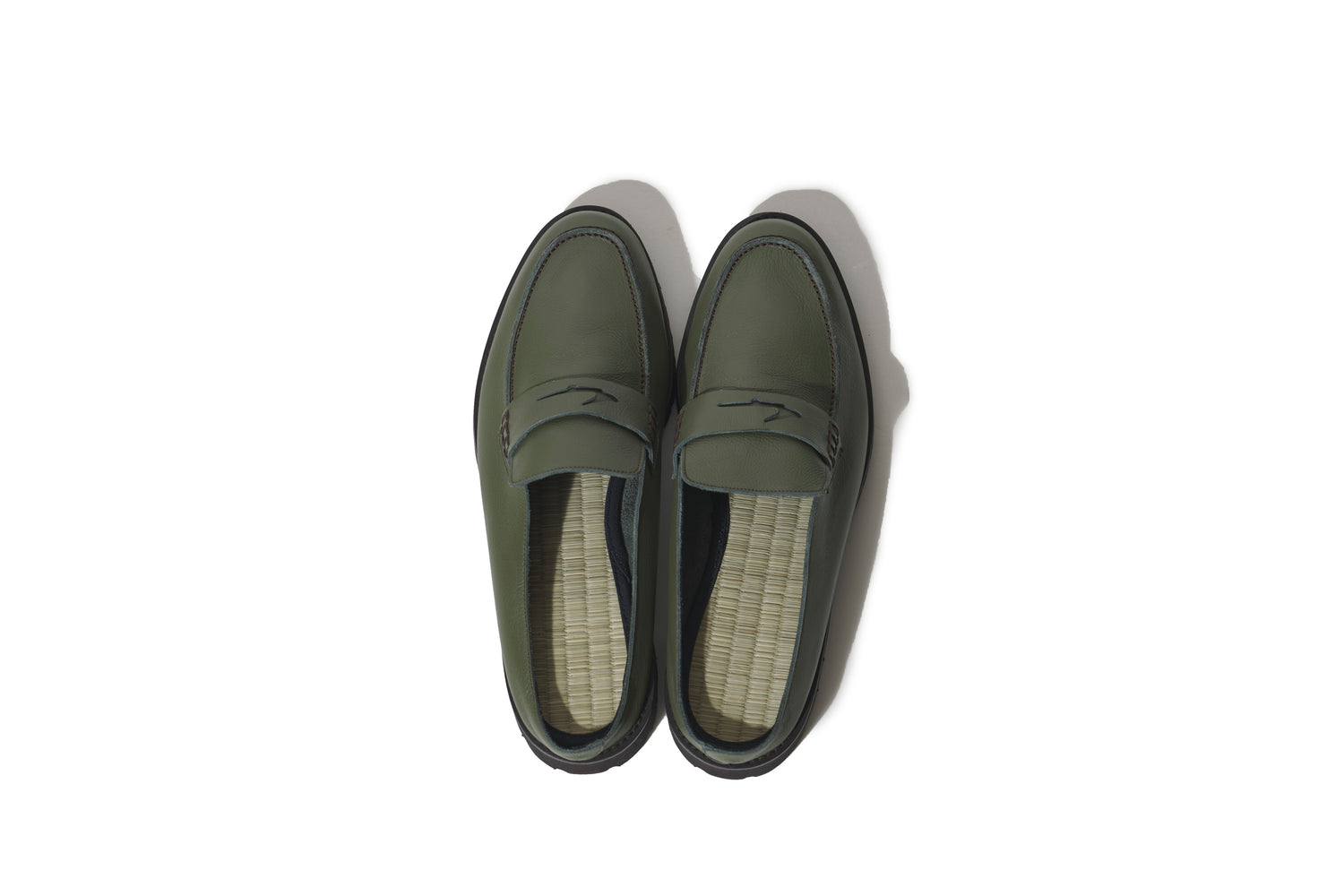 畳ローファースリッパ  ＜モスグリーン＞